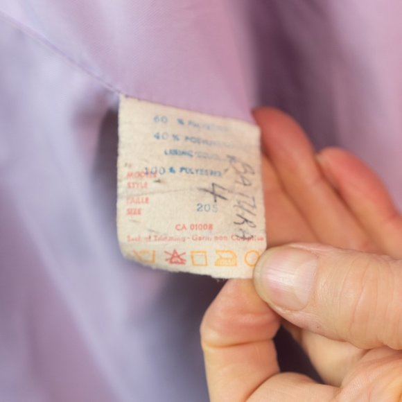 Vintage trench coat vegan suede by Montroy - Picture 14 of 15